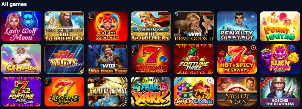 1Win Casino slots